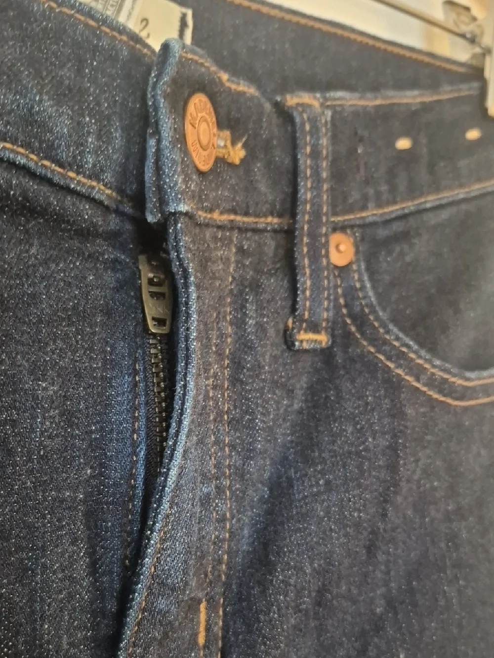 NWOT Madewell Women's Straight Leg Stovepipe Jeans in Dark Indigo Size 26 - Picture 7 of 12